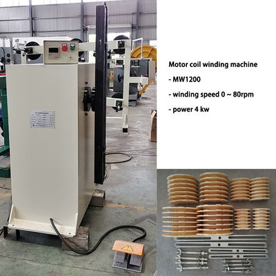 Máquina de bobinado de alambre de bobina de motor de molde ajustable 4kw
