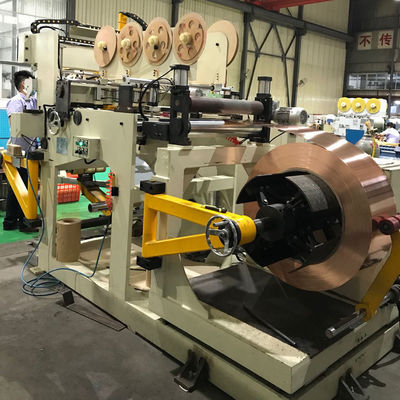 Máquina automática de Copper Foil Winding del conductor de la hoja para hacer el transformador