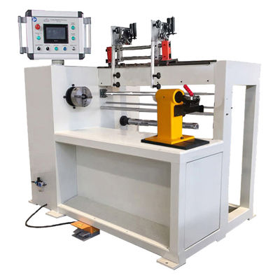 Máquina automática de enrollado de bobinas con servomotor accionado por dos guías de alambre
