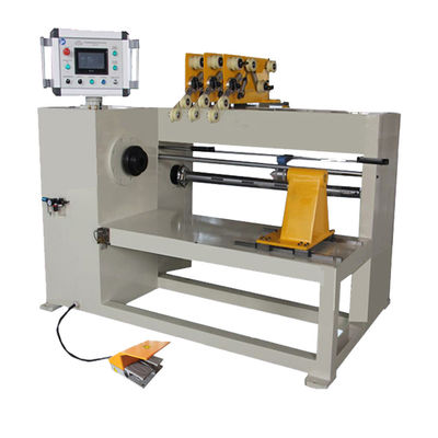 Máquina automática de remolque de bobinas de tres bobinas transformadora
