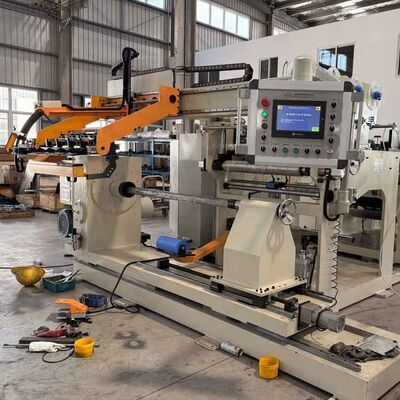 Máquina bobinadora de lámina de transformador con potencia de bobinado de 15kw, control de tensión neumático para lámina de cobre de 0.2-2.0mm