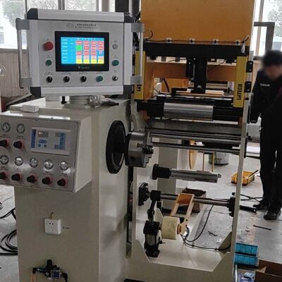 Máquina Enrolladora Automática de Papel de Aluminio para Transformadores con Control de Tensión, Soldadura en Frío y Sujeción de Portabrocas de 4 Mordazas