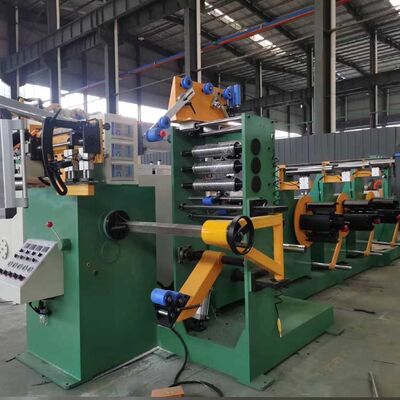 Máquina bobinadora de lámina de cobre para soldadura TIG controlada por PLC con ancho de lámina de 600 mm para transformadores