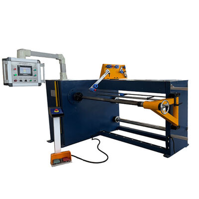 Máquina automática de devanado de bobina con ancho de devanado de 1000 mm, guía de alambre accionada por servomotor y sistema de control PLC