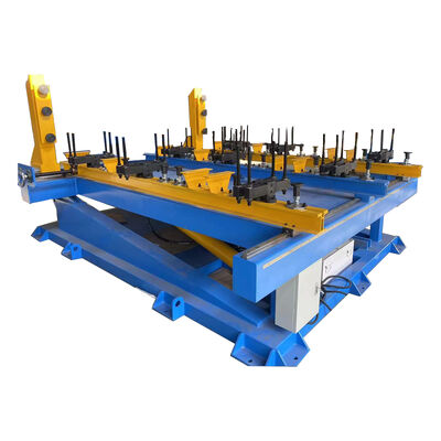 Mesa de montaje de núcleo hidráulico de 10 toneladas de capacidad con sistema de inclinación de 90° y distancia de columna ajustable
