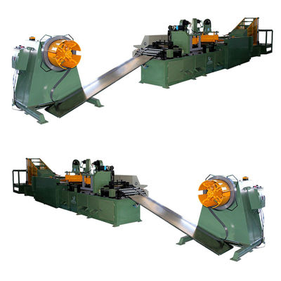 Cortadora automática de acero de la base del transformador del silicio dos dos que cortan que perforan