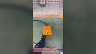 Máquina de remolque de bobinas de transformadores semiautomática